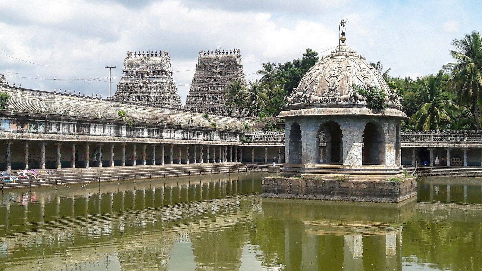 The gopuram of Vaitheeswaran Koil temple, Mayiladuthurai district, Tamil Nadu